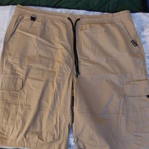 Akademiks Khaki Cargo Shorts for Men
